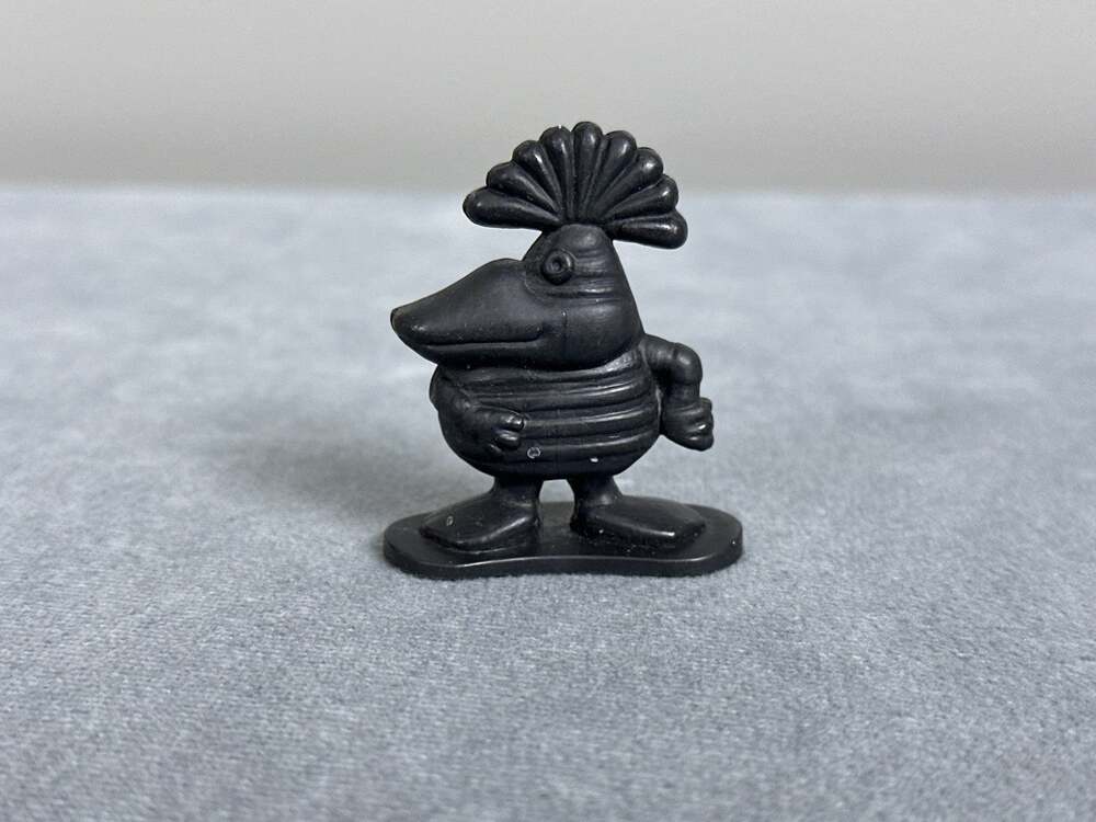 Vintage 1983 Screaming Yellow Zonkers Alien Figure Black Space Creature Premium